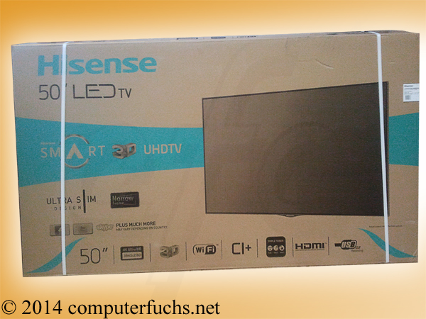 Hisense 50 Zoll LED TV LTDN50XT881 UHDTV 3D WiFi HDMI open Box ca 10h